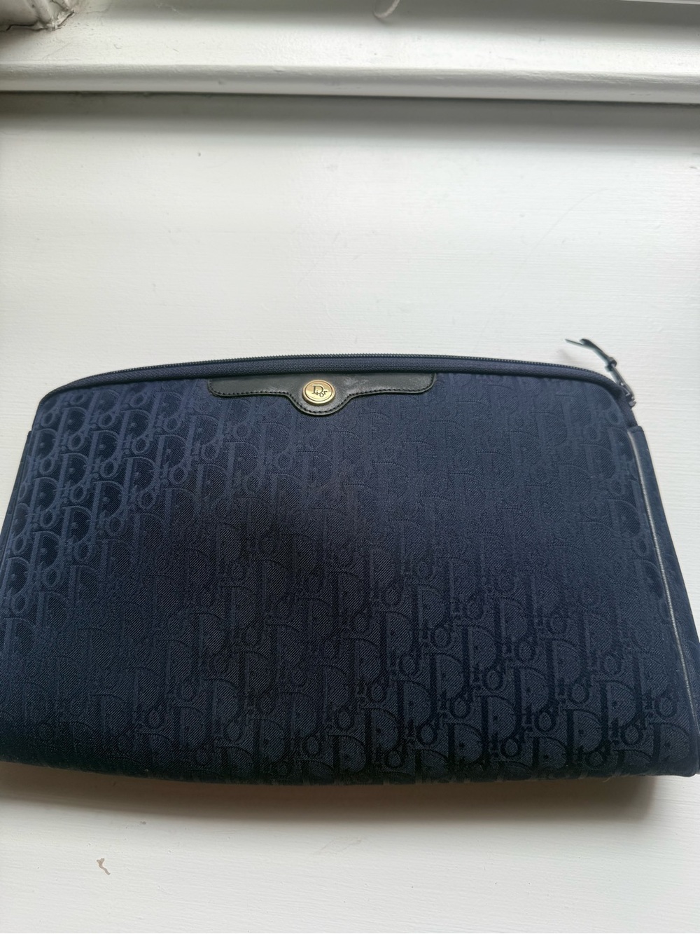 Vintage Christian Dior Navy Oblique Trotter